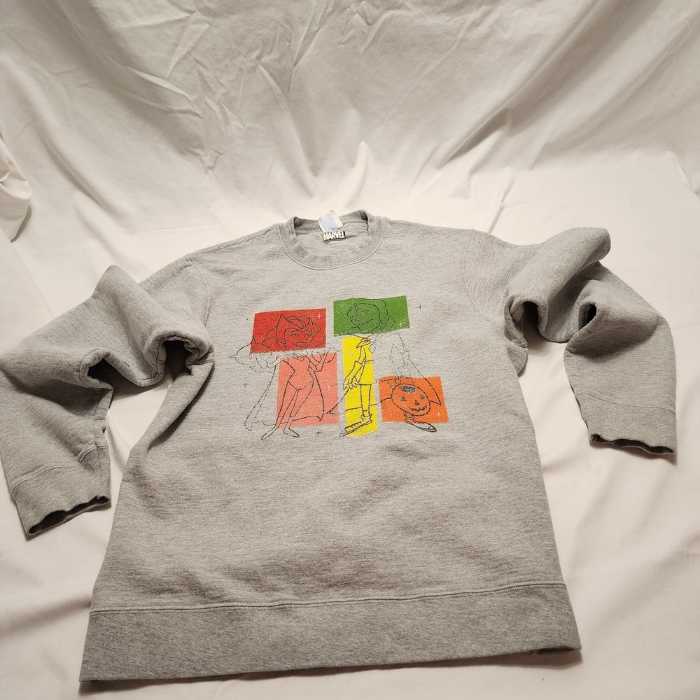 Marvel Studios‎ Wandavision Sweatshirt Women's Medium Gray Graphic Print